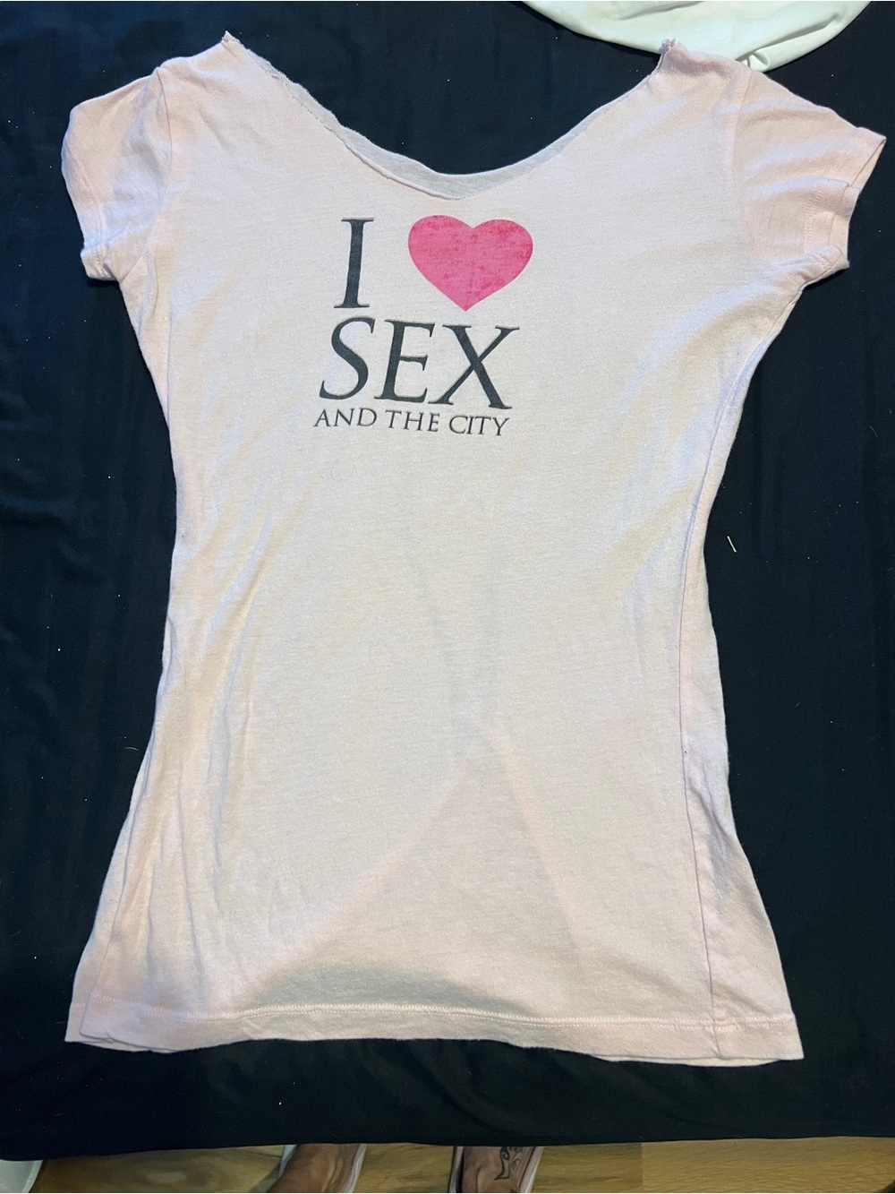 I Love Sex and the City Pink Graphic Women’s Tee Customer size Med